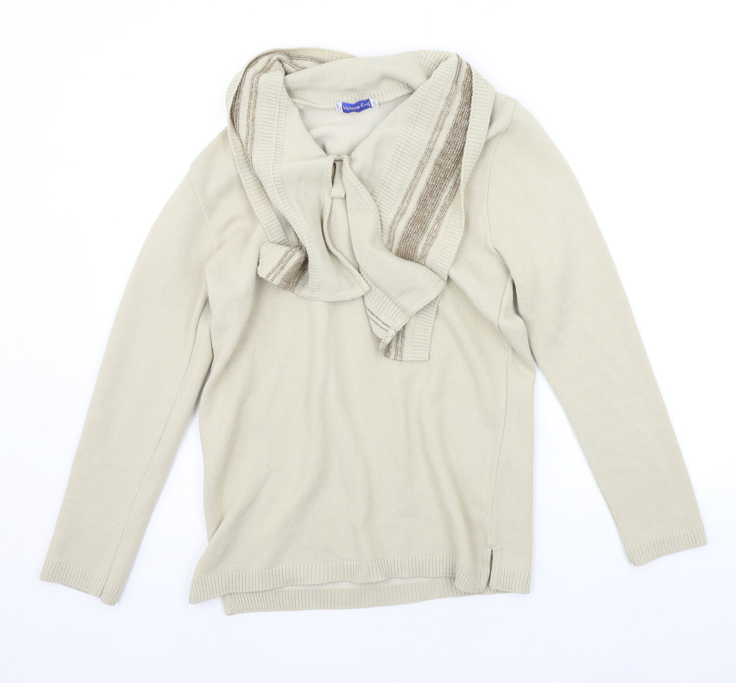 victoria eve Womens Beige   Pullover Jumper Size M