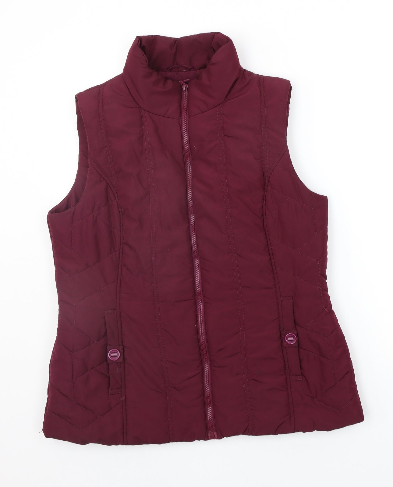 BHS Womens Purple   Gilet Coat Size 14