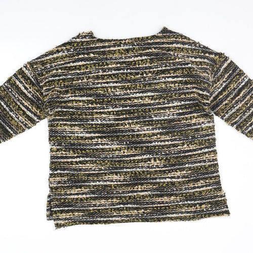 Nutmeg Womens Yellow Polka Dot  Pullover Jumper Size 16