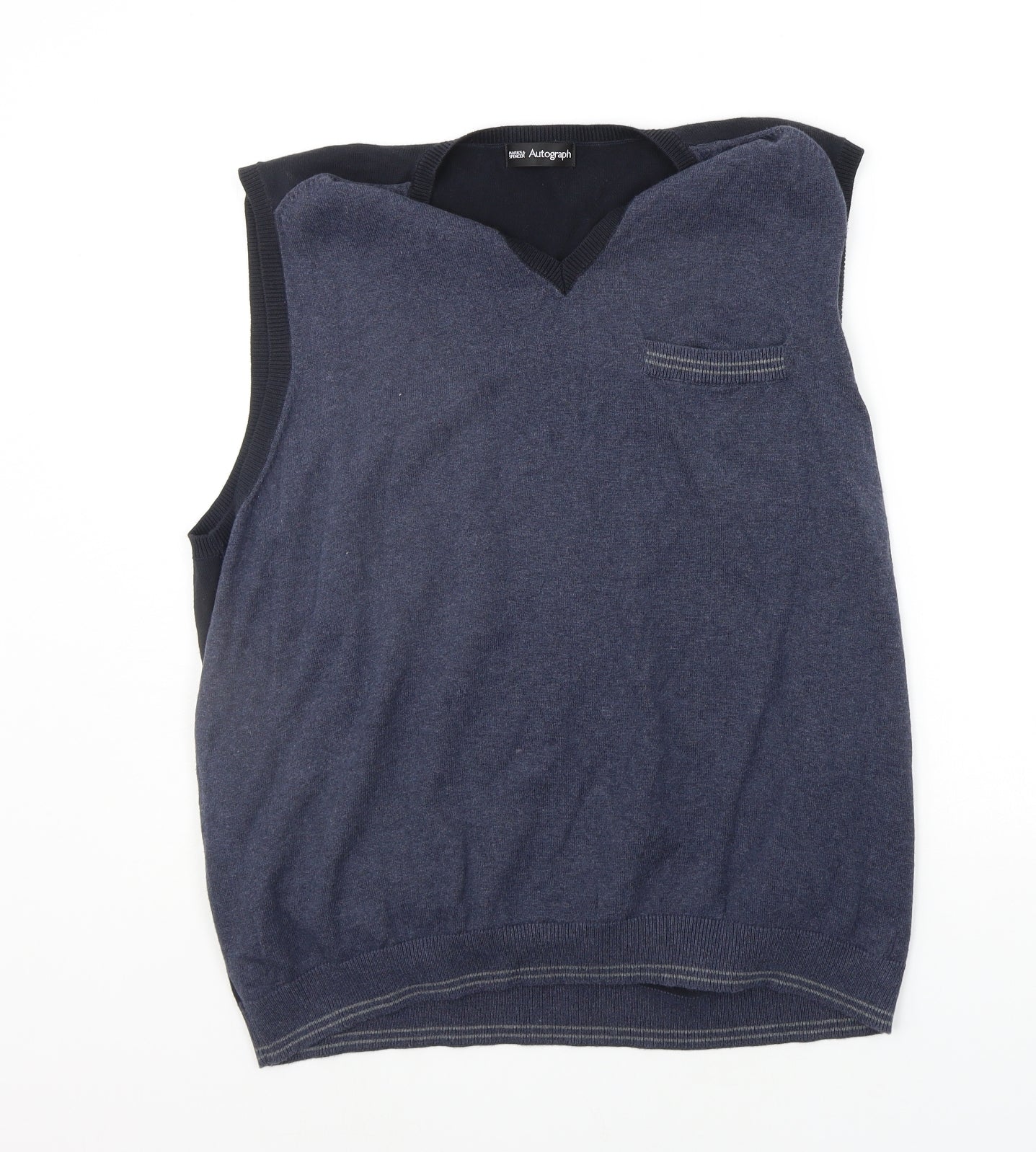 Marks and Spencer Mens Blue   Pullover Jumper Size XL