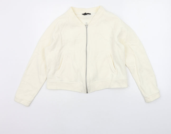 Moss Copenhagen Womens White Jacket Coat Size M