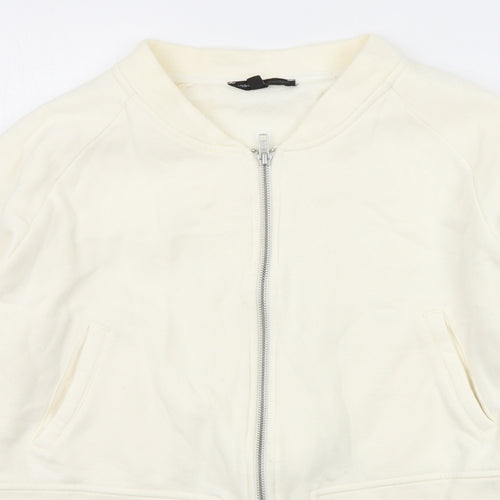 Moss Copenhagen Womens White   Jacket Coat Size M
