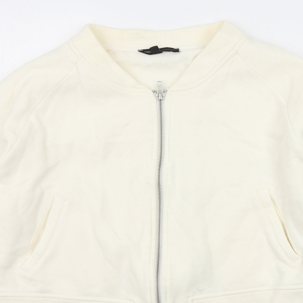 Moss Copenhagen Womens White   Jacket Coat Size M