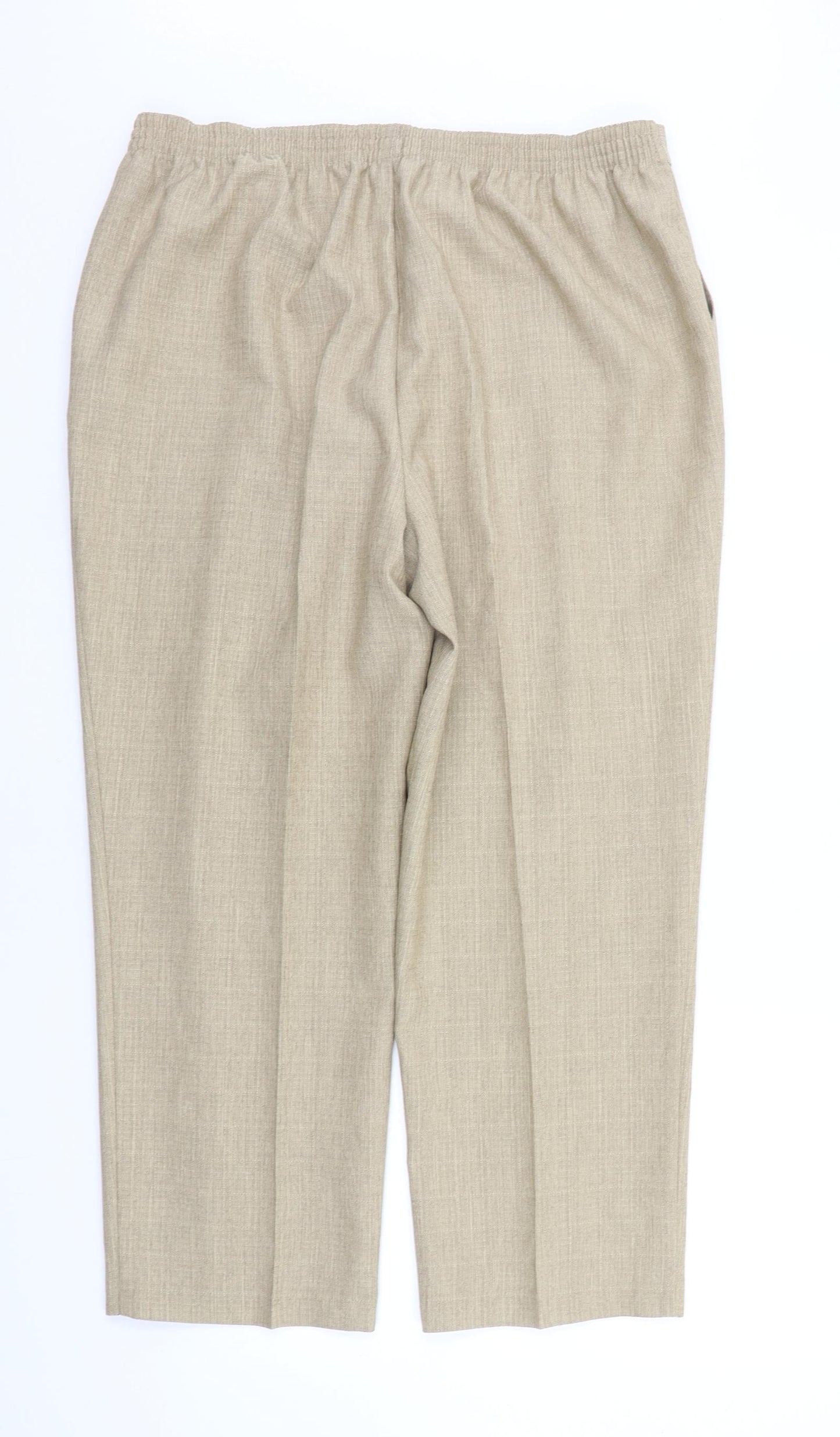 Marks and Spencer Womens Beige   Trousers  Size 20 L25 in