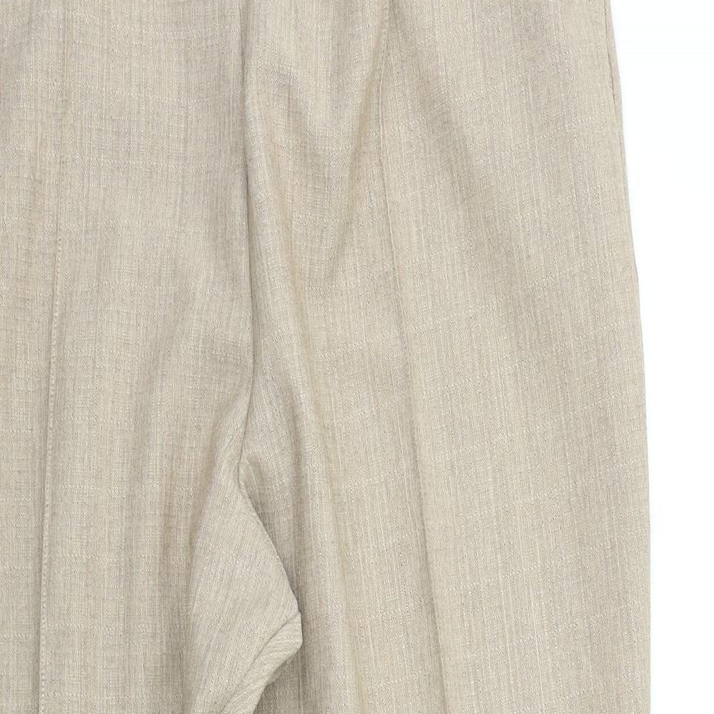 Marks and Spencer Womens Beige   Trousers  Size 20 L25 in