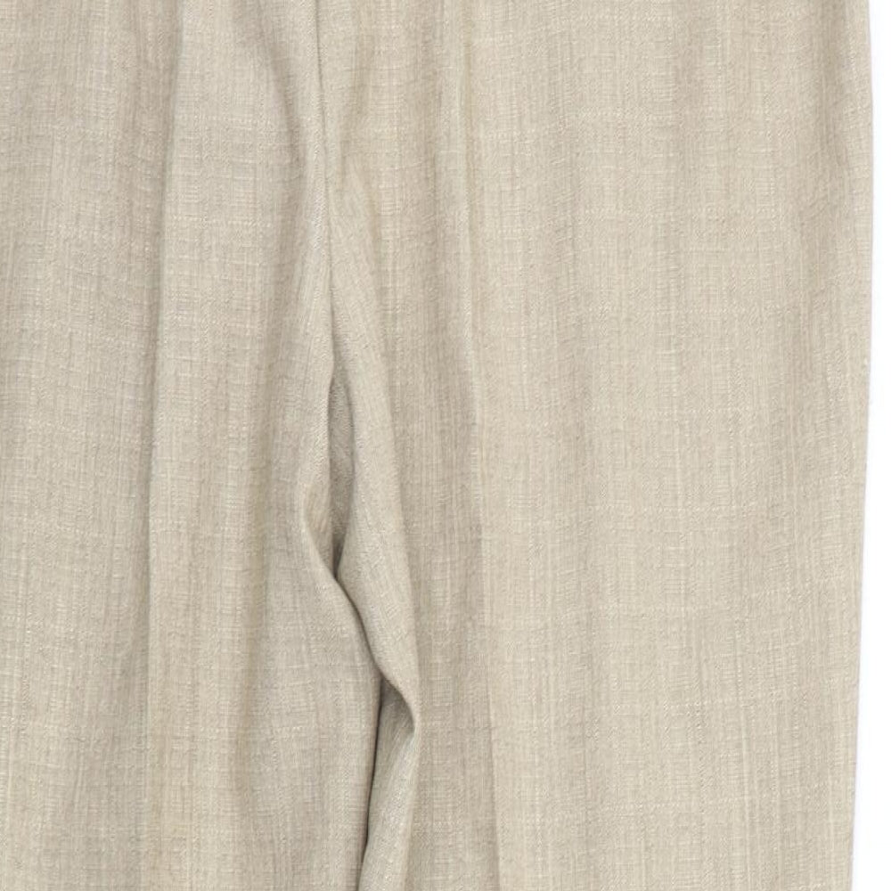 Marks and Spencer Womens Beige   Trousers  Size 20 L25 in