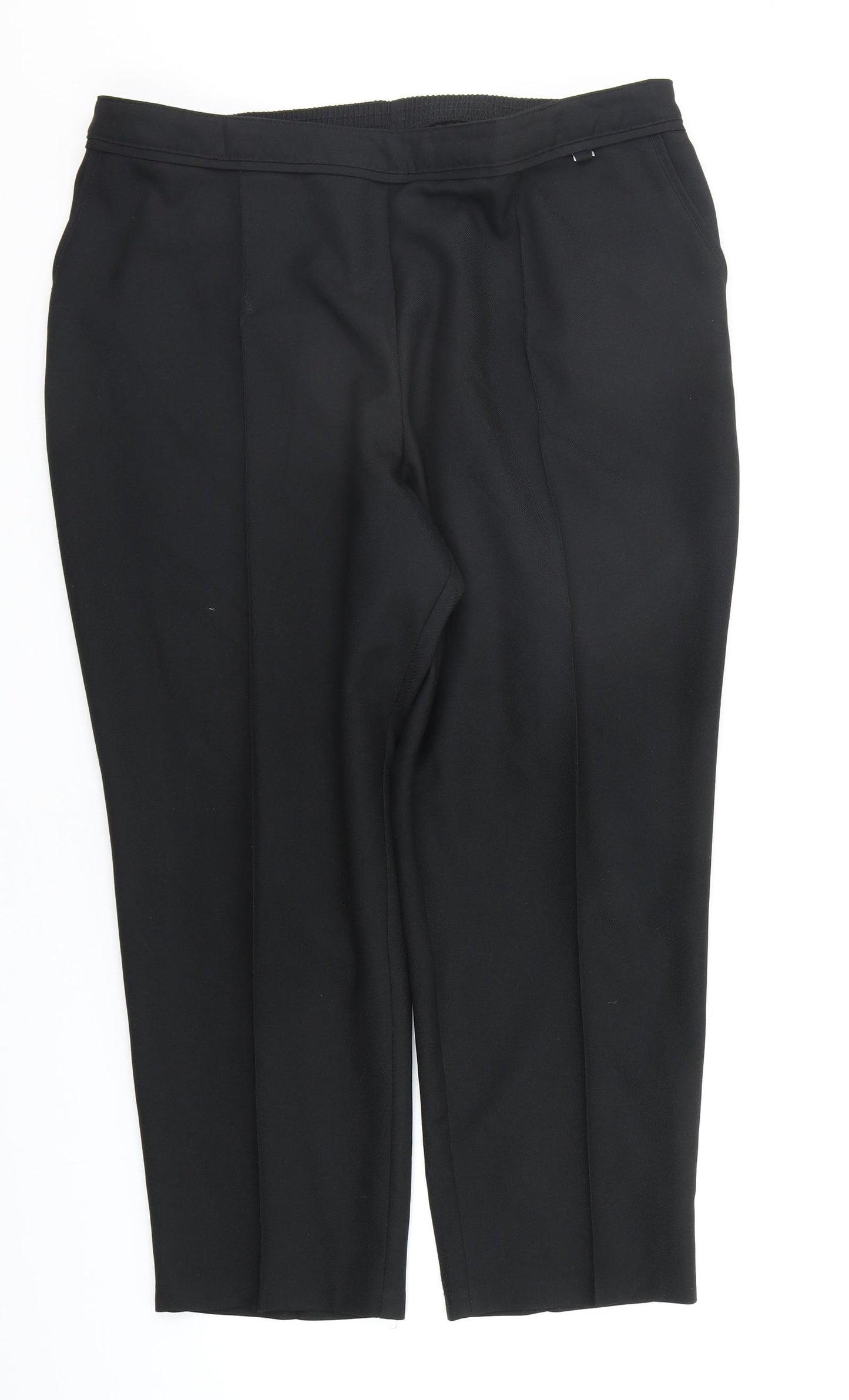 Marks and Spencer Womens Black   Trousers  Size 20 L25 in