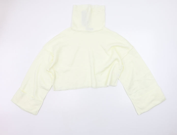 Nasty Gal Womens White Pullover Jumper Size L