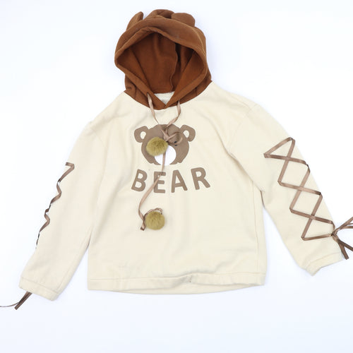 SheIn Womens Beige   Pullover  One Size  - BEAR