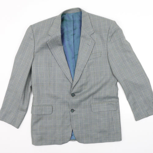 Debenhams Mens Grey Check  Jacket Suit Jacket Size L