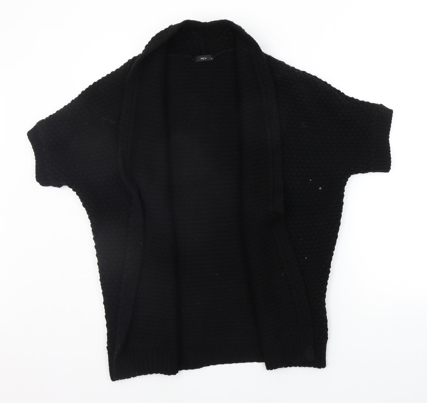 M&Co Womens Black   Cardigan Jumper Size 12