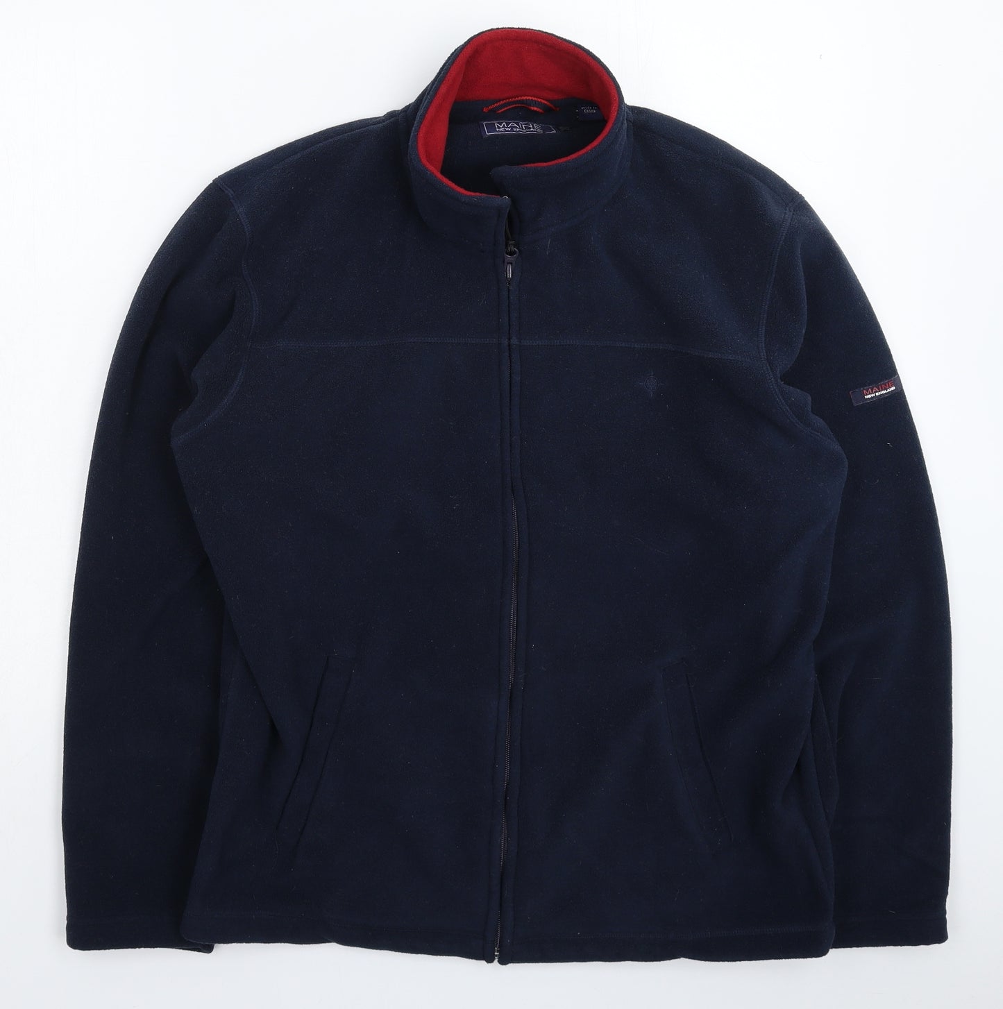 Maine Mens Blue  Fleece Jacket  Size S