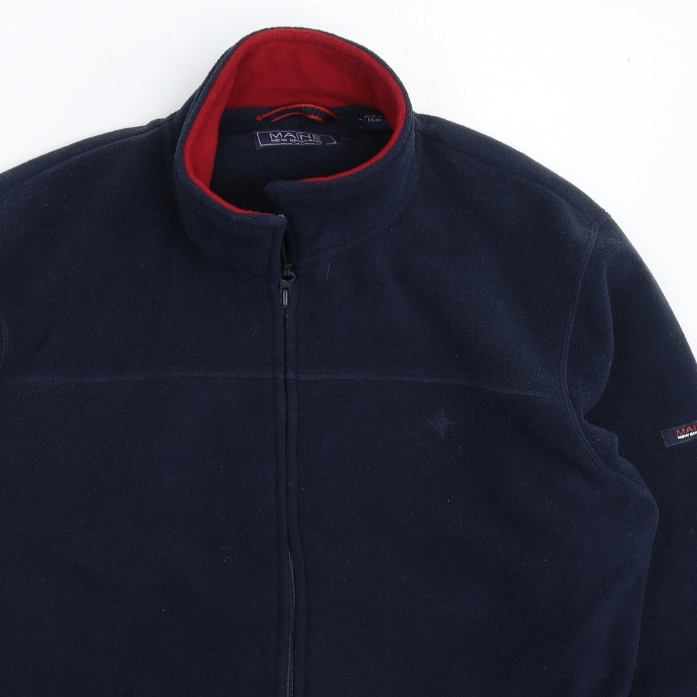 Maine Mens Blue  Fleece Jacket  Size S