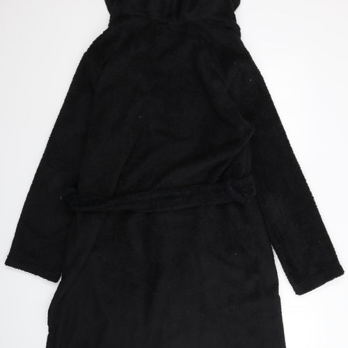 ASOS Mens Black Solid Fleece  Robe Size S