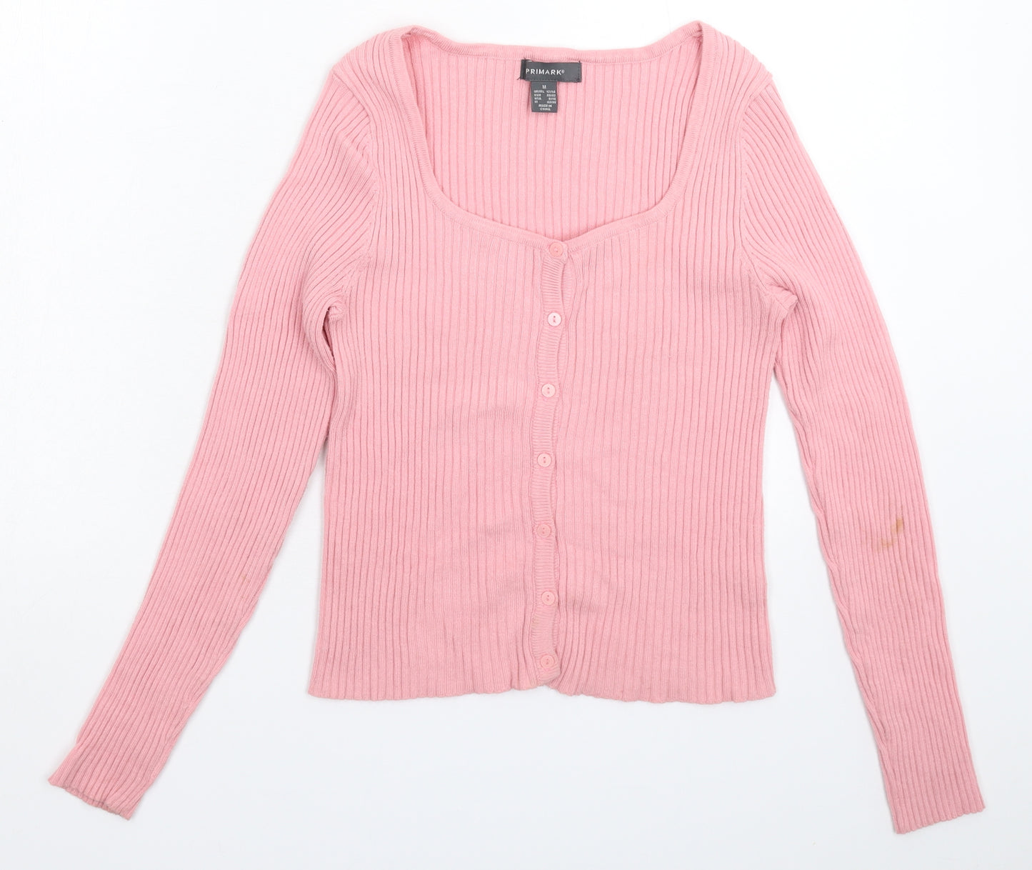 Primark Womens Pink  Knit Cardigan Jumper Size 14