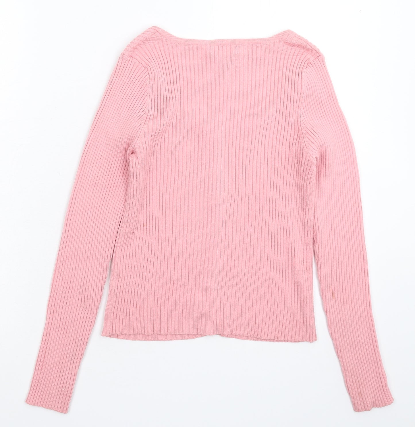 Primark Womens Pink  Knit Cardigan Jumper Size 14
