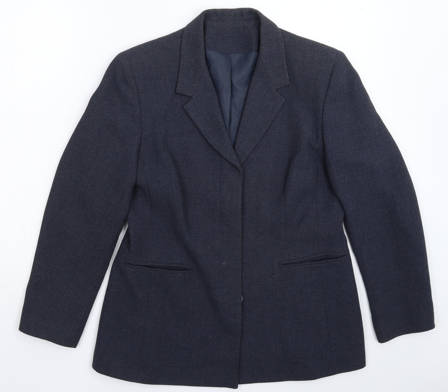 Ann Brooks Womens Blue   Jacket Suit Jacket Size 12