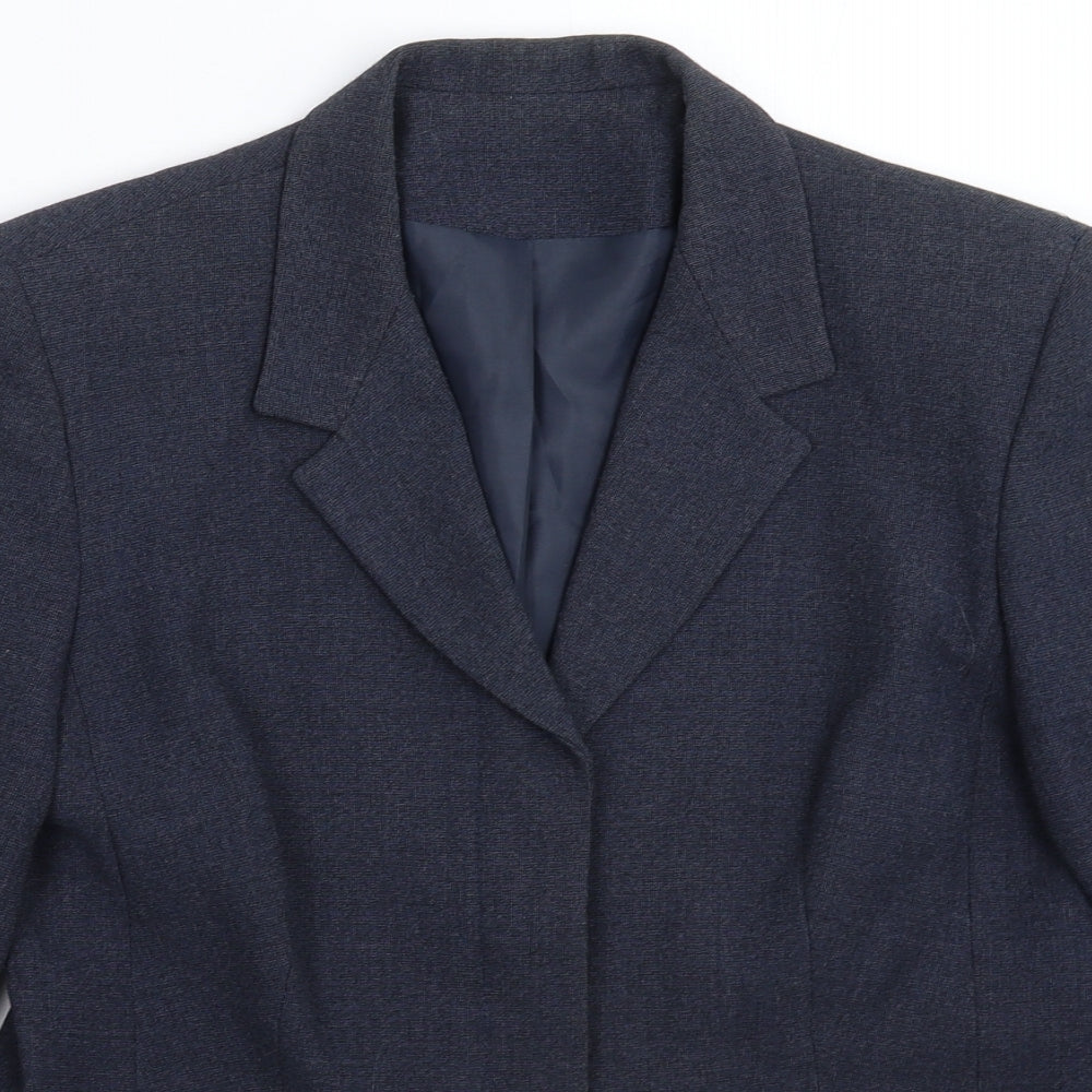 Ann Brooks Womens Blue   Jacket Suit Jacket Size 12