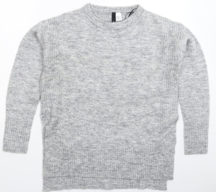 Divided Womens Grey Knit Pullover Jumper Size S