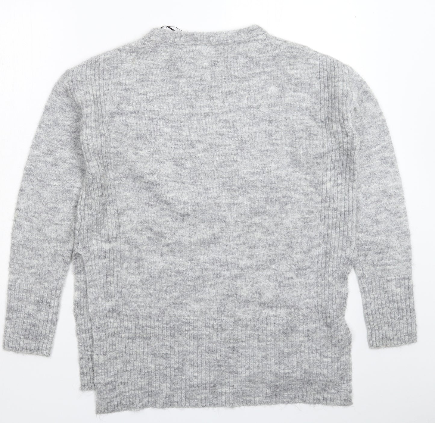 Divided Womens Grey  Knit Pullover Jumper Size S