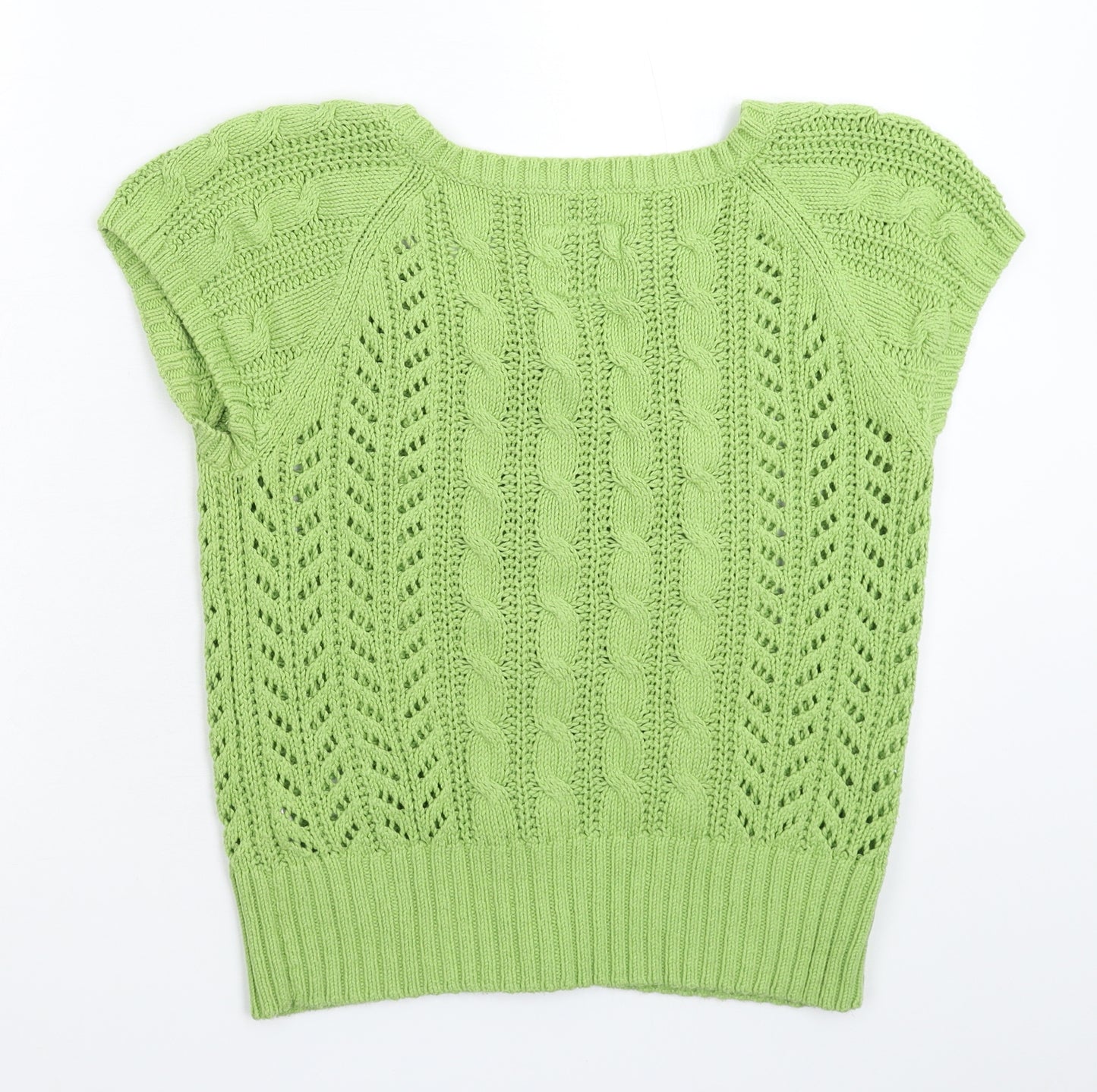 H&M Womens Green  Knit Cardigan Jumper Size L