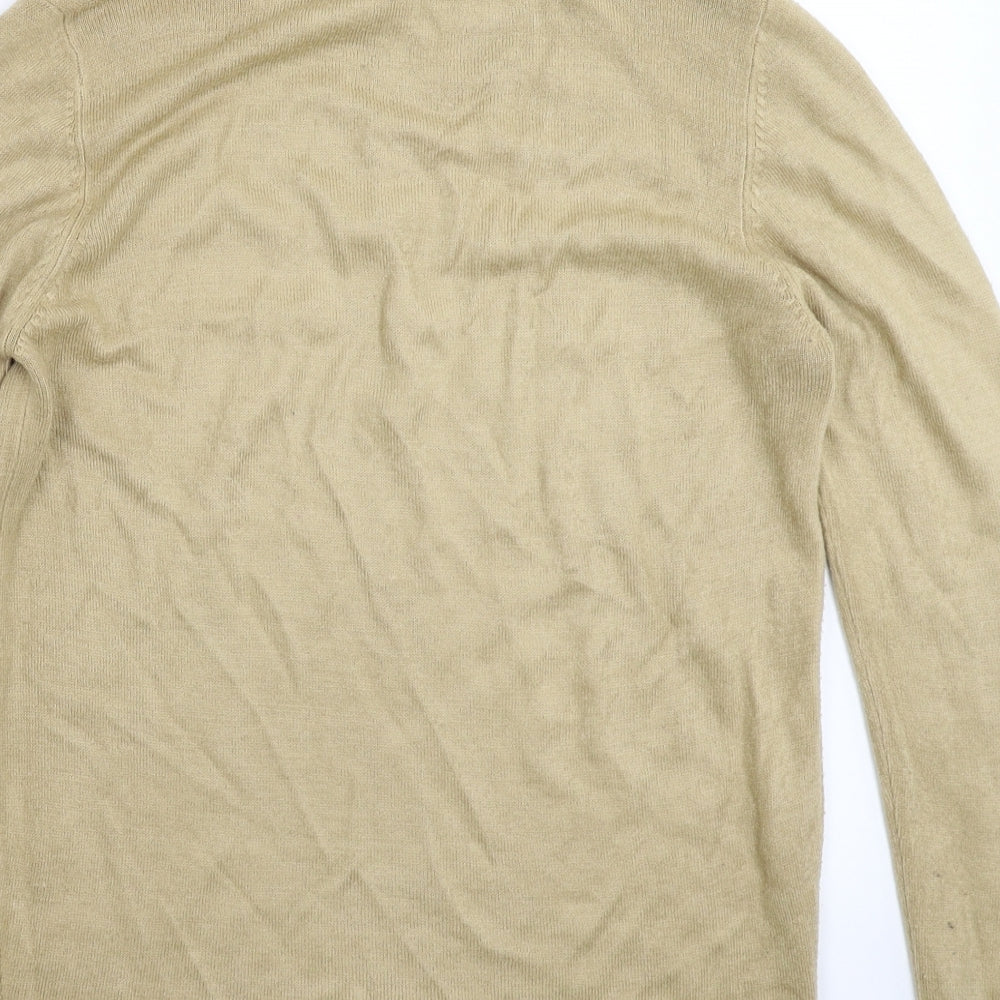 Preworn Womens Beige  Knit Pullover Jumper Size 10