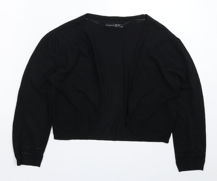 Atmosphere Womens Black  Knit Cardigan Jumper Size 10