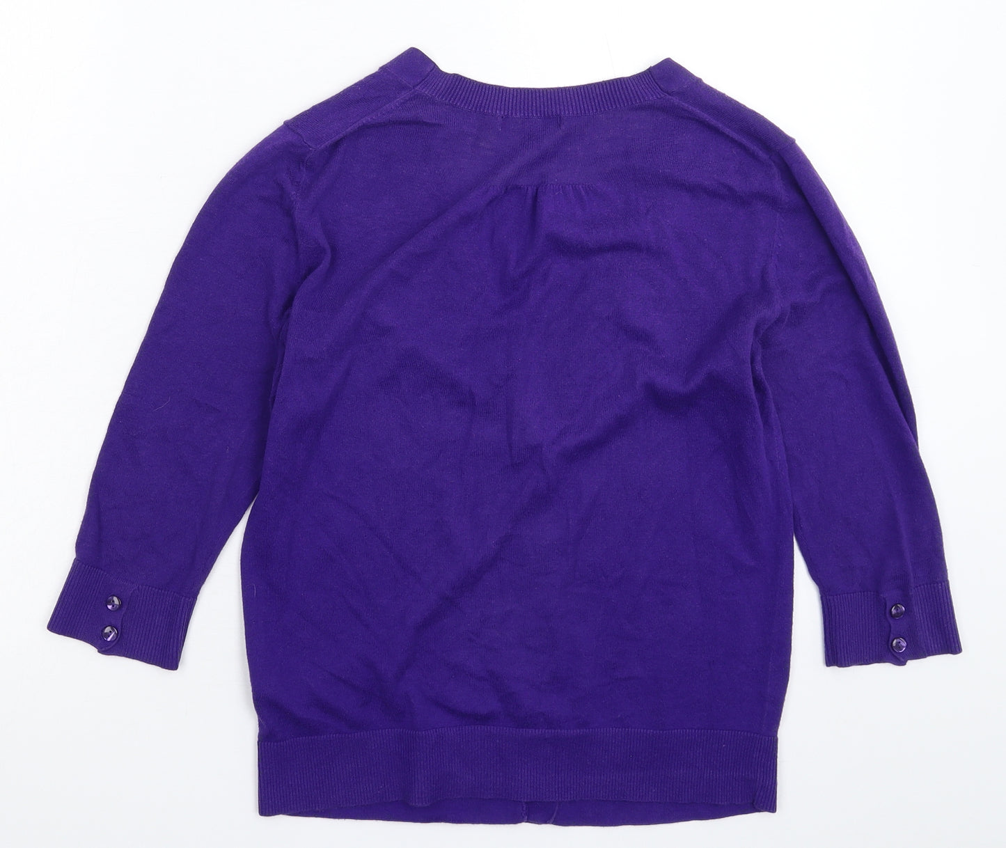 Gap Womens Purple  Knit Cardigan Jumper Size S