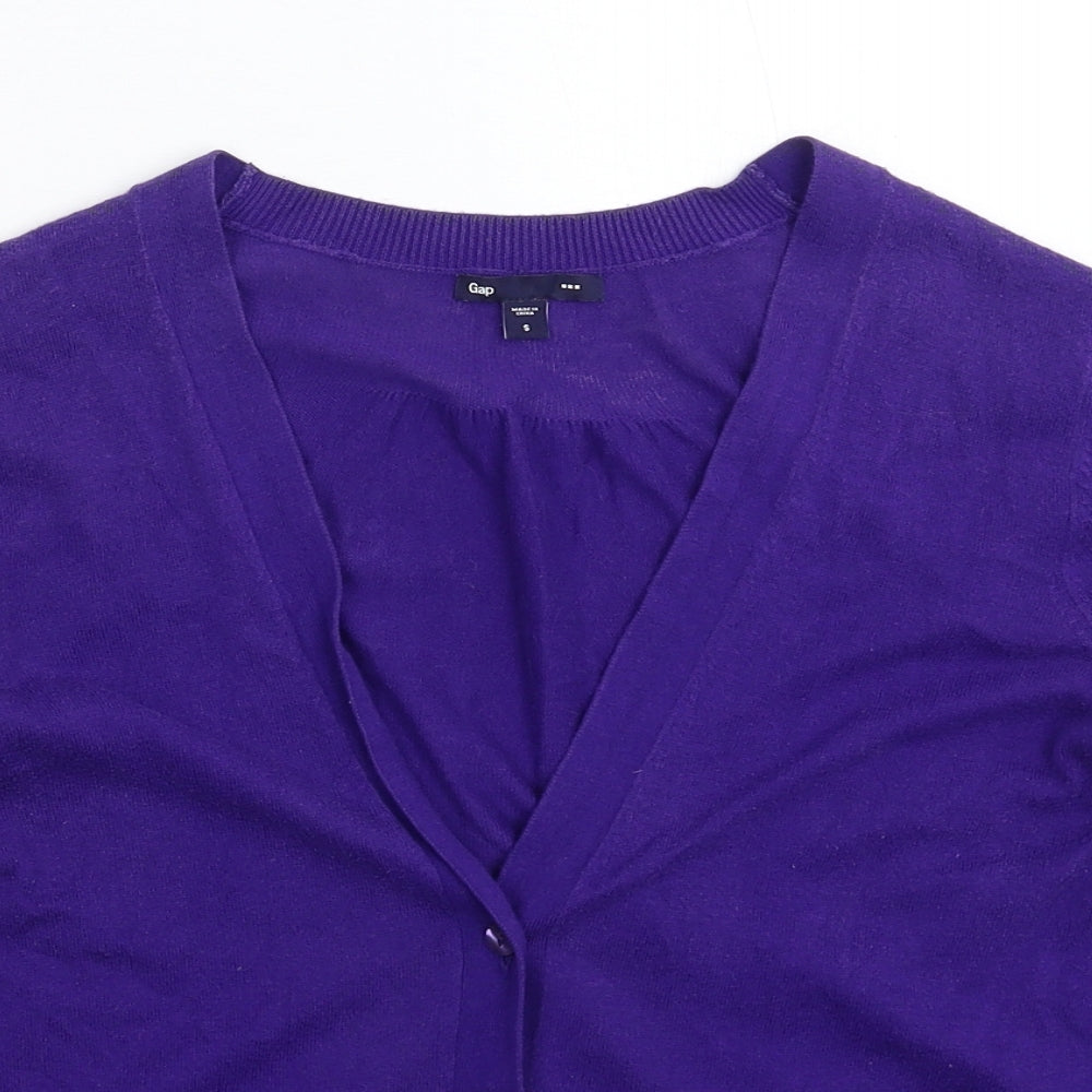 Gap Womens Purple  Knit Cardigan Jumper Size S