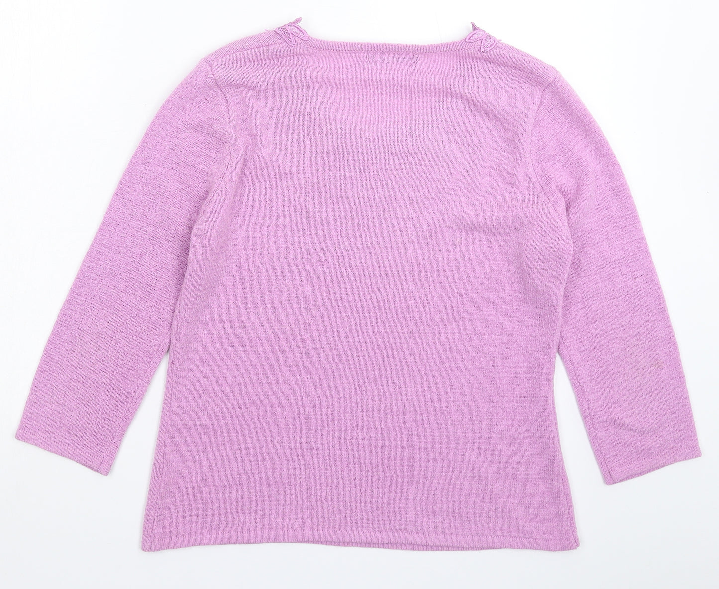 BM Womens Pink  Knit Pullover Jumper Size S