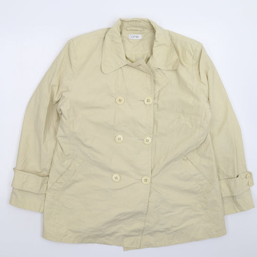 One Womens Beige   Jacket  Size 18