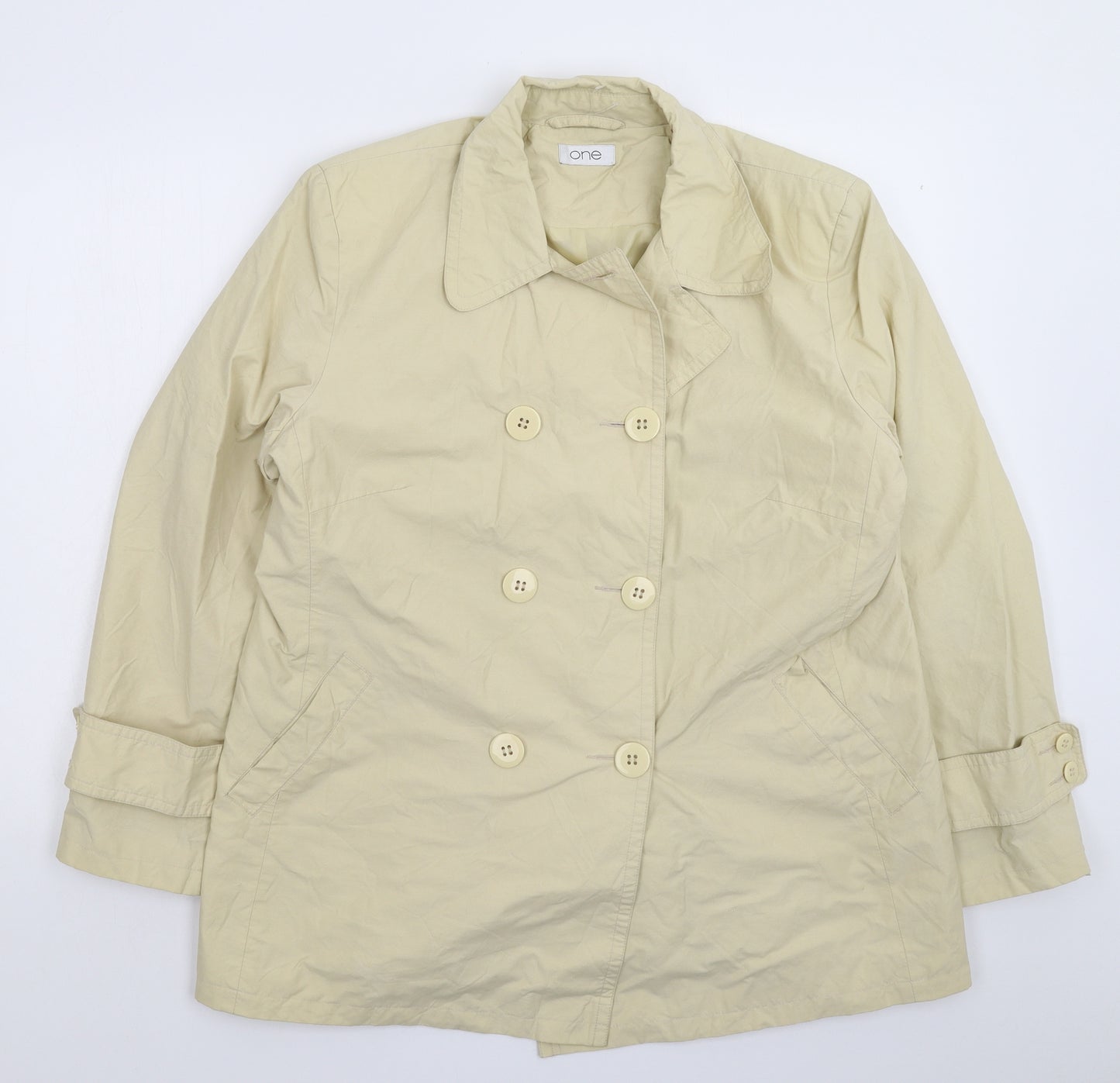 One Womens Beige   Jacket  Size 18