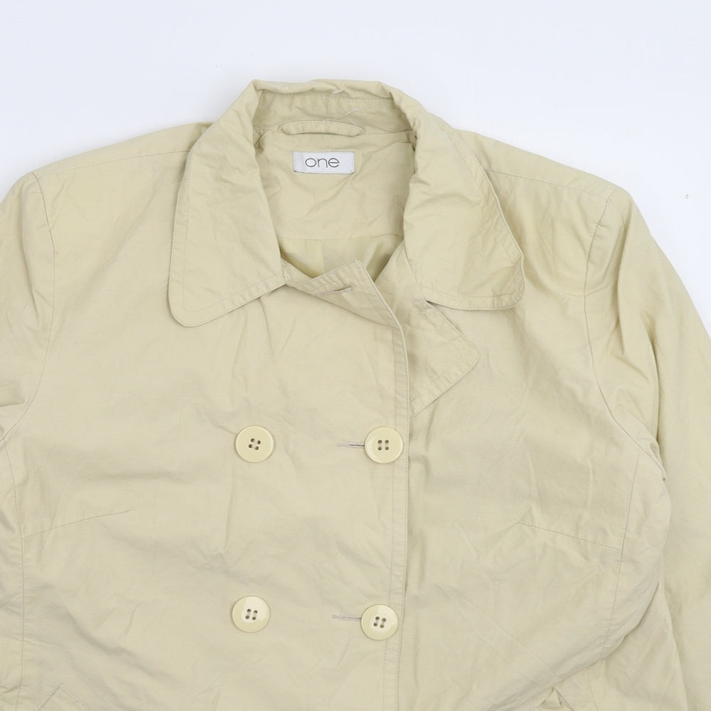 One Womens Beige   Jacket  Size 18