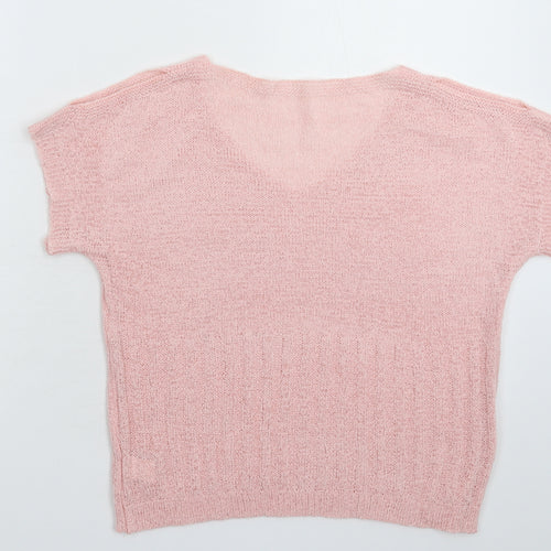 SheIn Womens Pink  Knit Pullover Jumper Size M