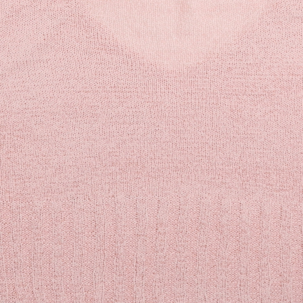 SheIn Womens Pink  Knit Pullover Jumper Size M