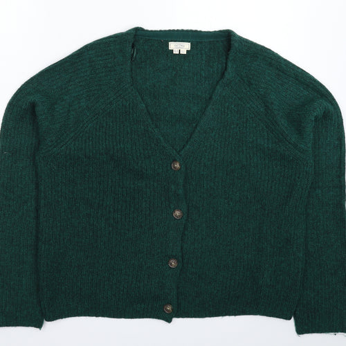 Fat Face Womens Green  Knit Cardigan Jumper Size 16