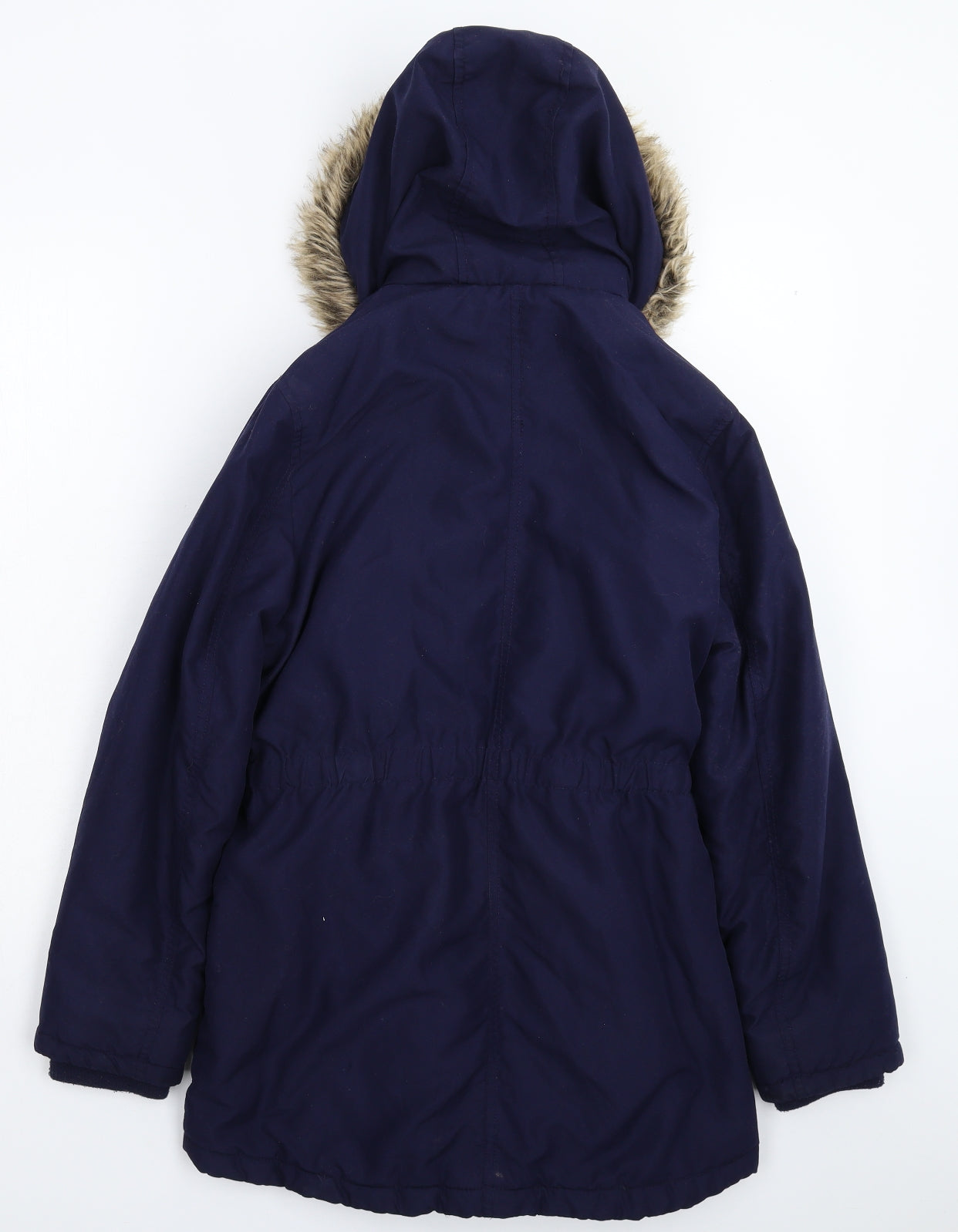 George Girls Blue   Parka Coat Size 12-13 Years