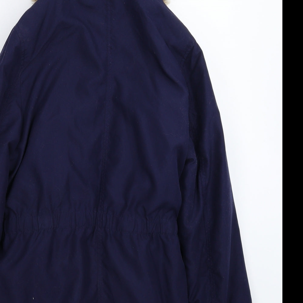 George Girls Blue   Parka Coat Size 12-13 Years