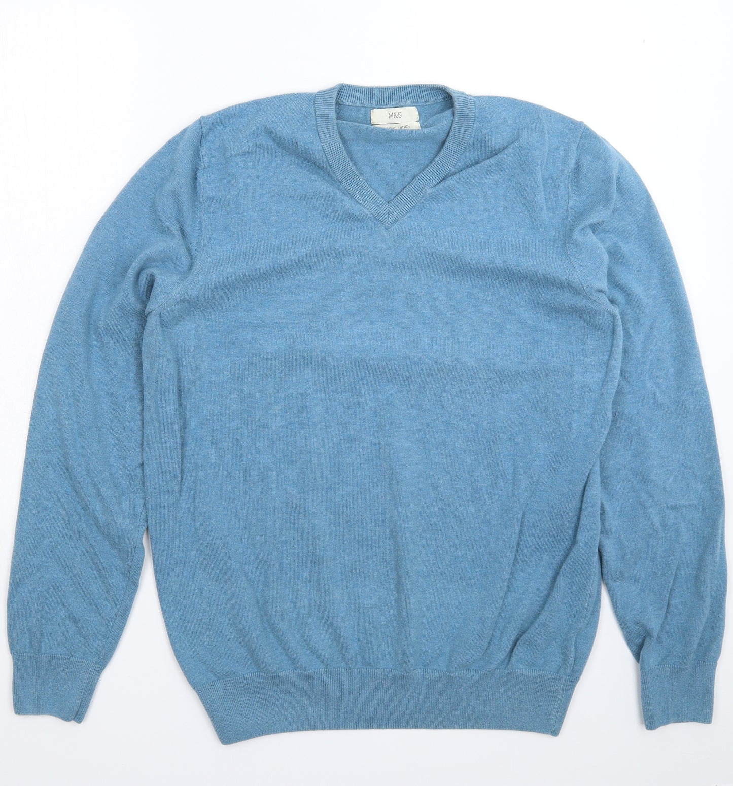 Marks and Spencer Mens Blue  Knit Pullover Jumper Size L