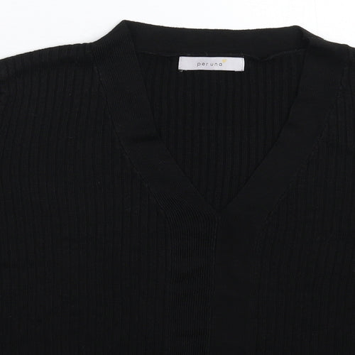 Marks and Spencer Womens Black  Knit Pullover Jumper Size 12