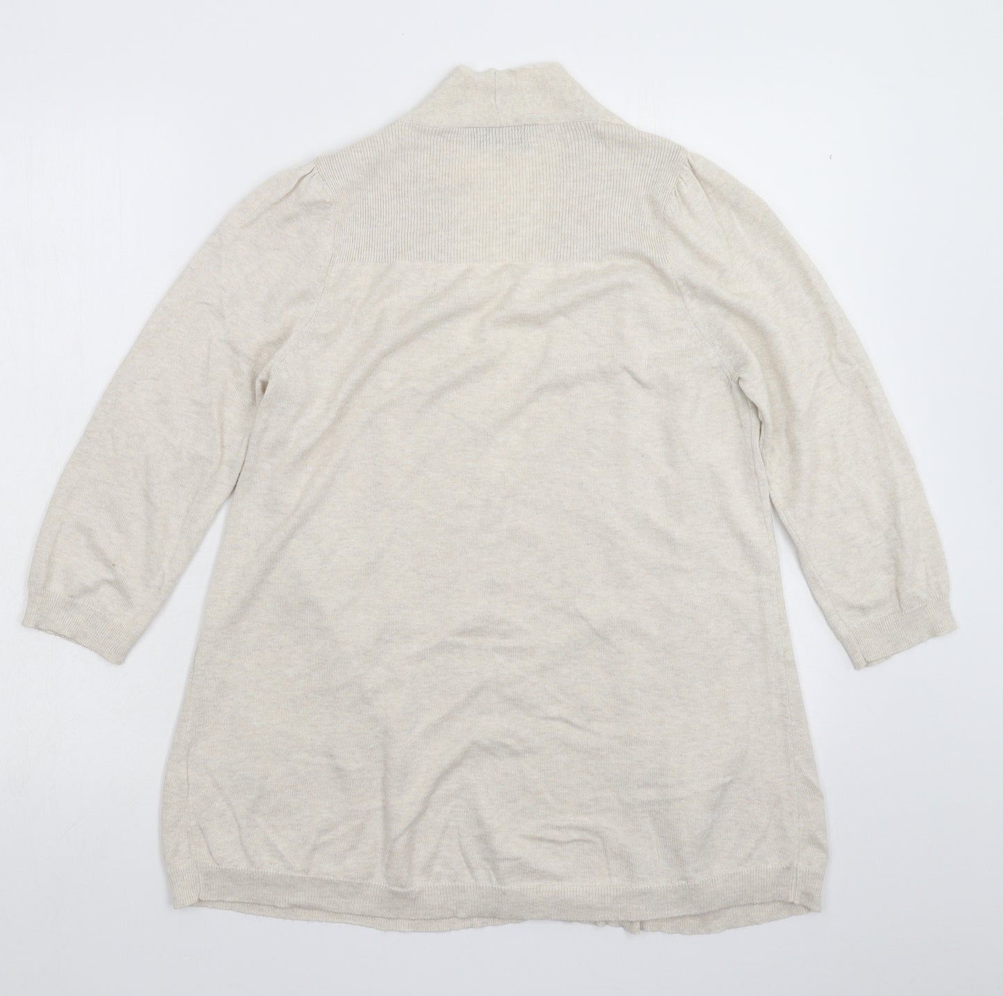 Wallis Womens Beige  Knit Cardigan Jumper Size M
