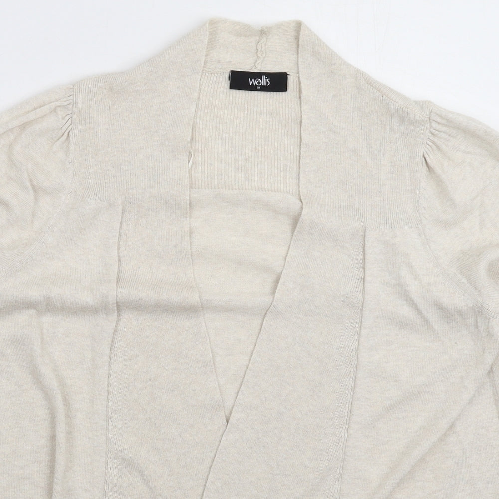 Wallis Womens Beige  Knit Cardigan Jumper Size M