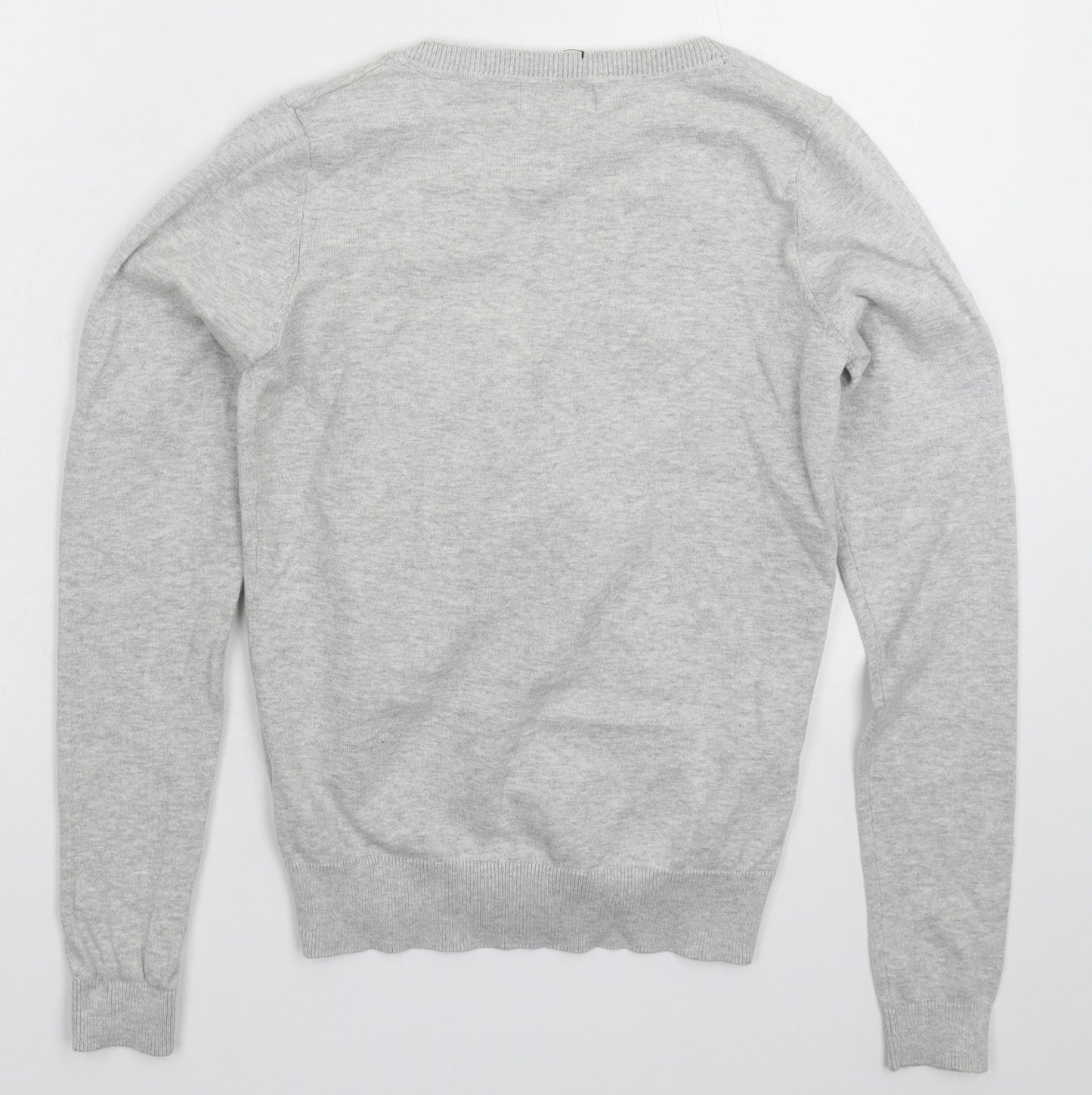 New Look Womens Grey  Knit Cardigan Jumper Size 6
