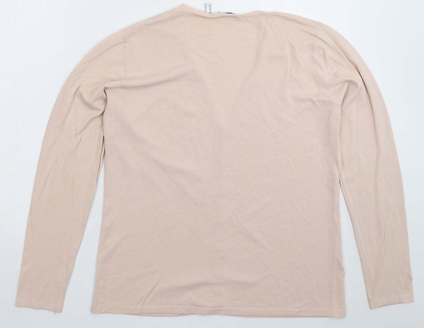 Punt Roma Womens Beige  Knit Cardigan Jumper Size M