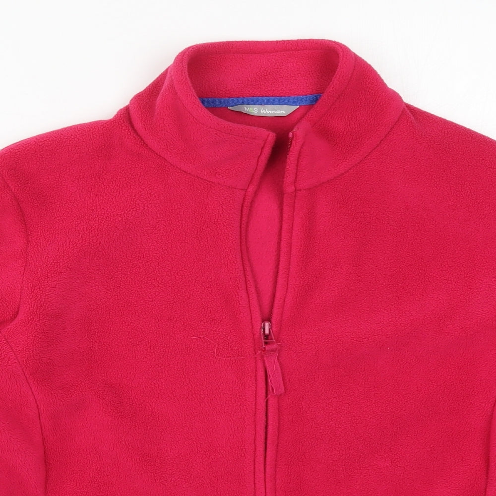 Marks and Spencer Womens Pink  Fleece Jacket  Size 18