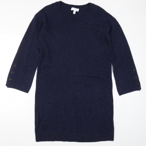 White Label Womens Blue  Knit Jumper Dress  Size 14