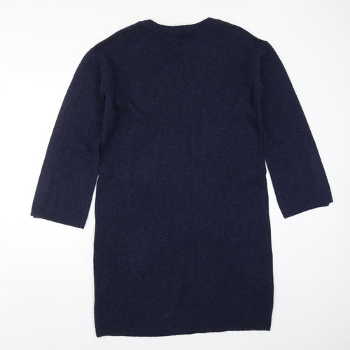 White Label Womens Blue  Knit Jumper Dress  Size 14