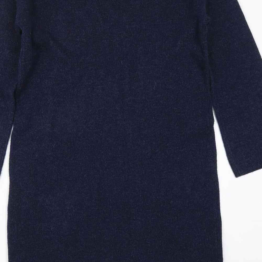 White Label Womens Blue  Knit Jumper Dress  Size 14