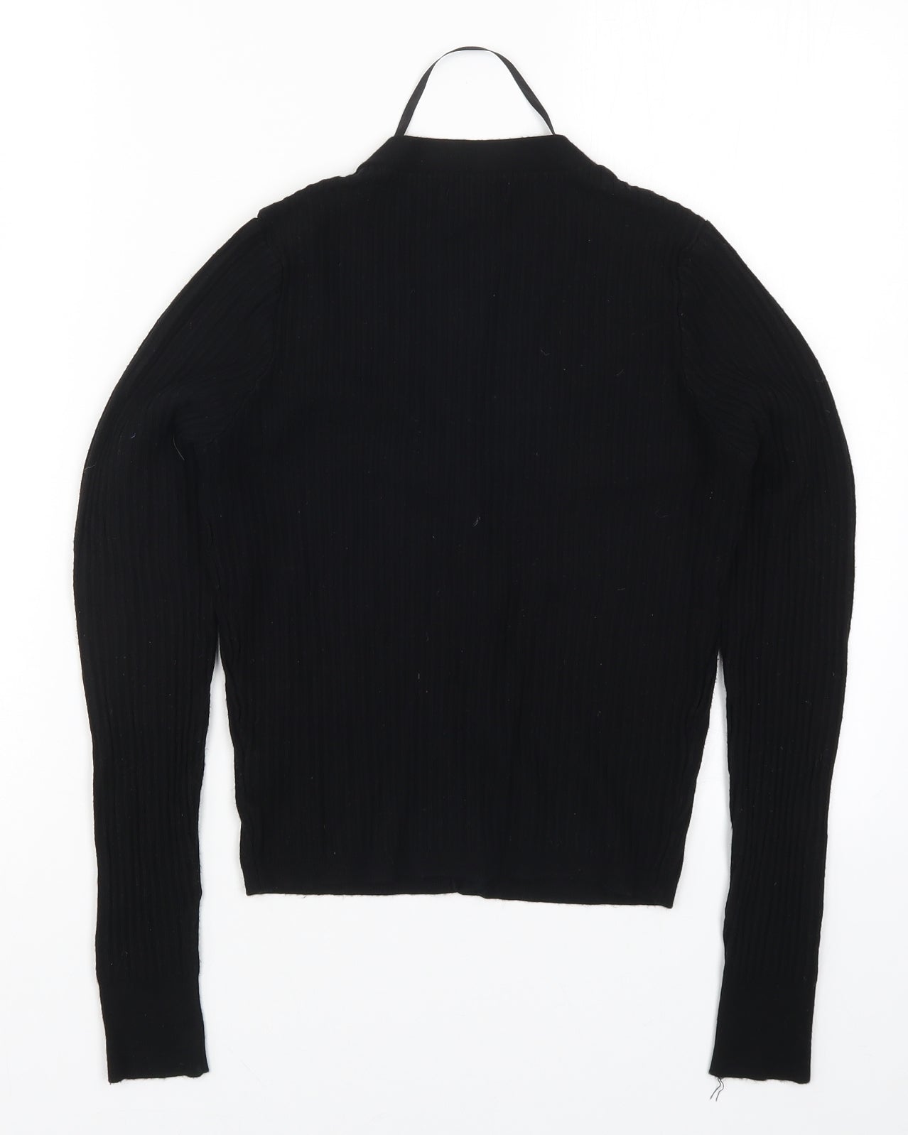 Primark Womens Black  Knit Cardigan Jumper Size 12