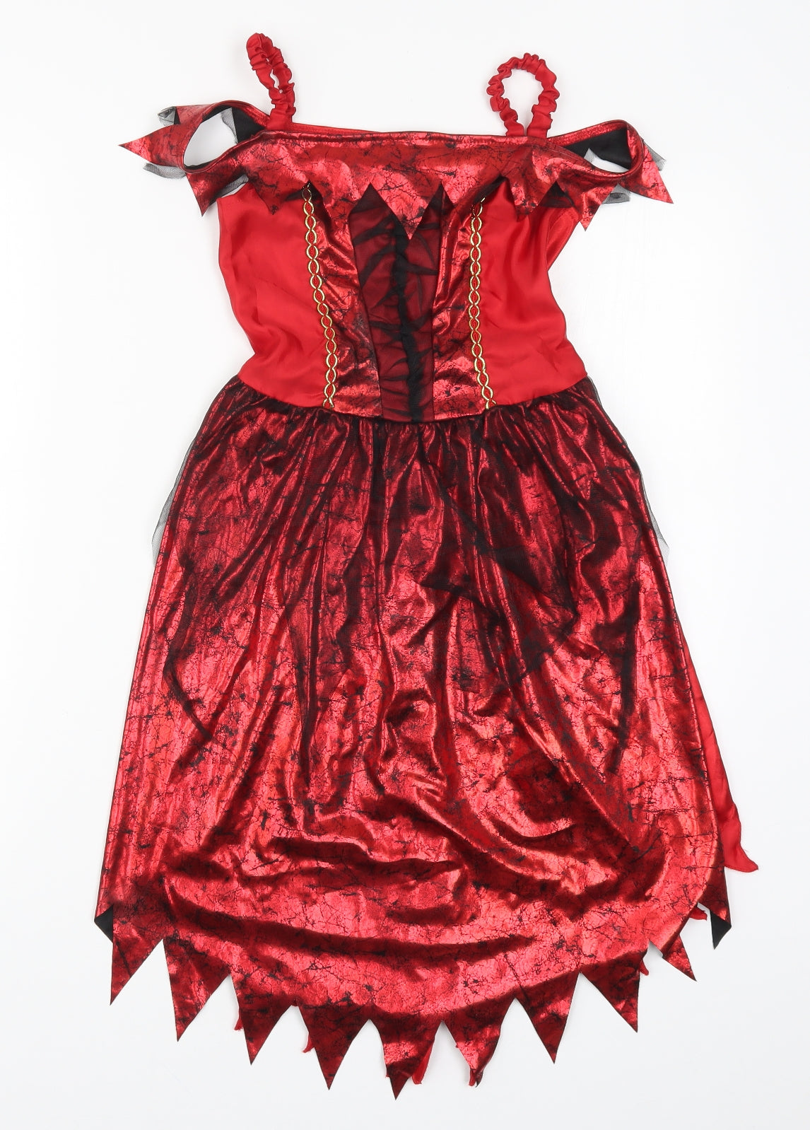 Preworn Girls Red   A-Line  Size 7-8 Years  - Costume